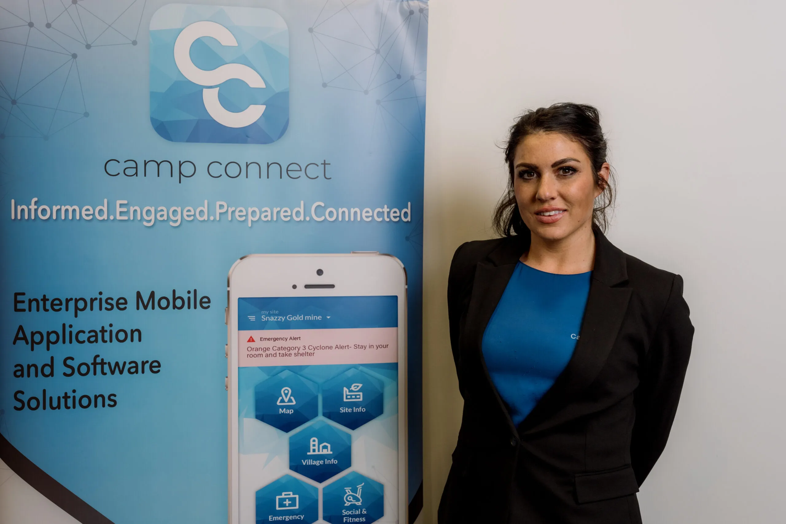 Co-Connect App in use at a remote mining site