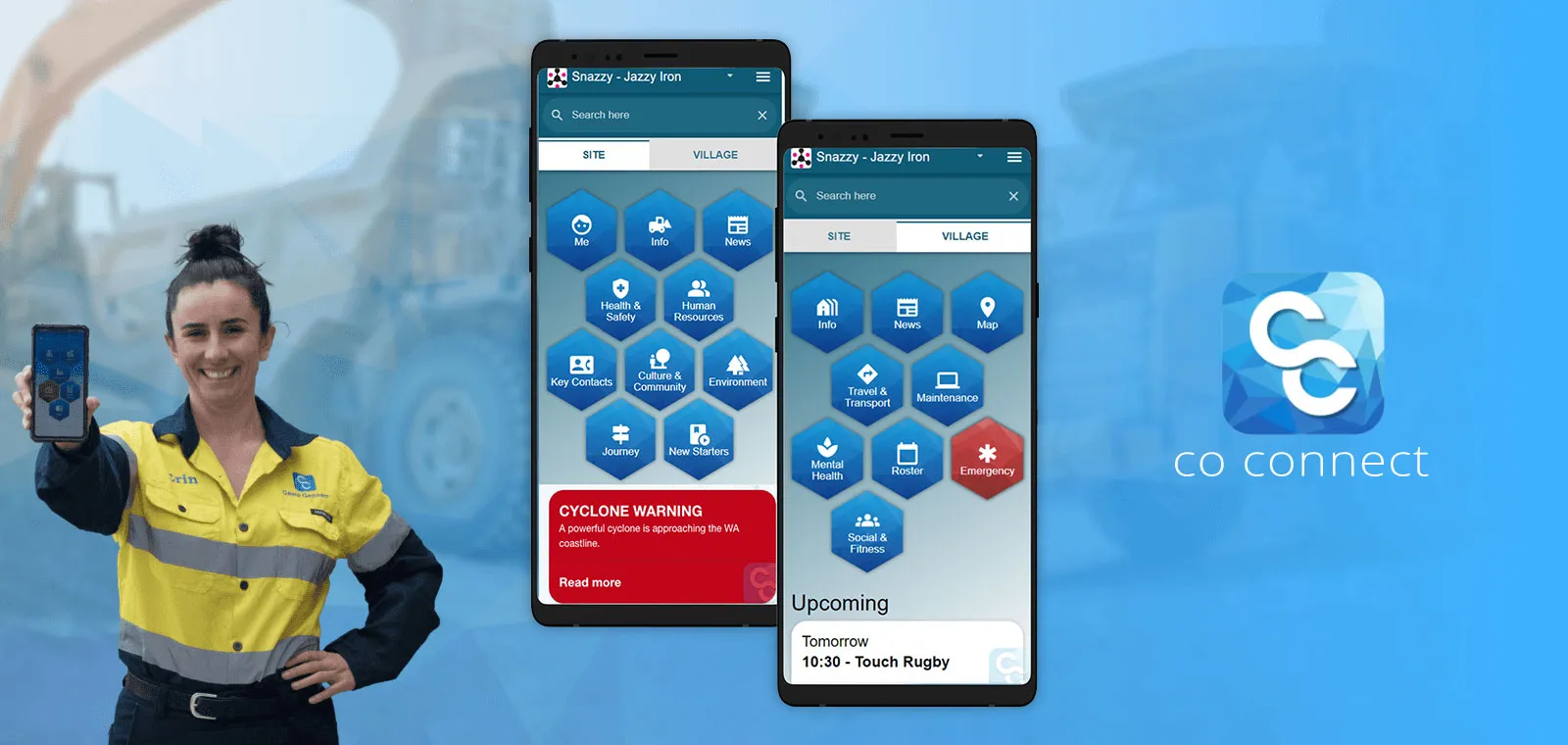 Co-Connect App workforce platform dashboard